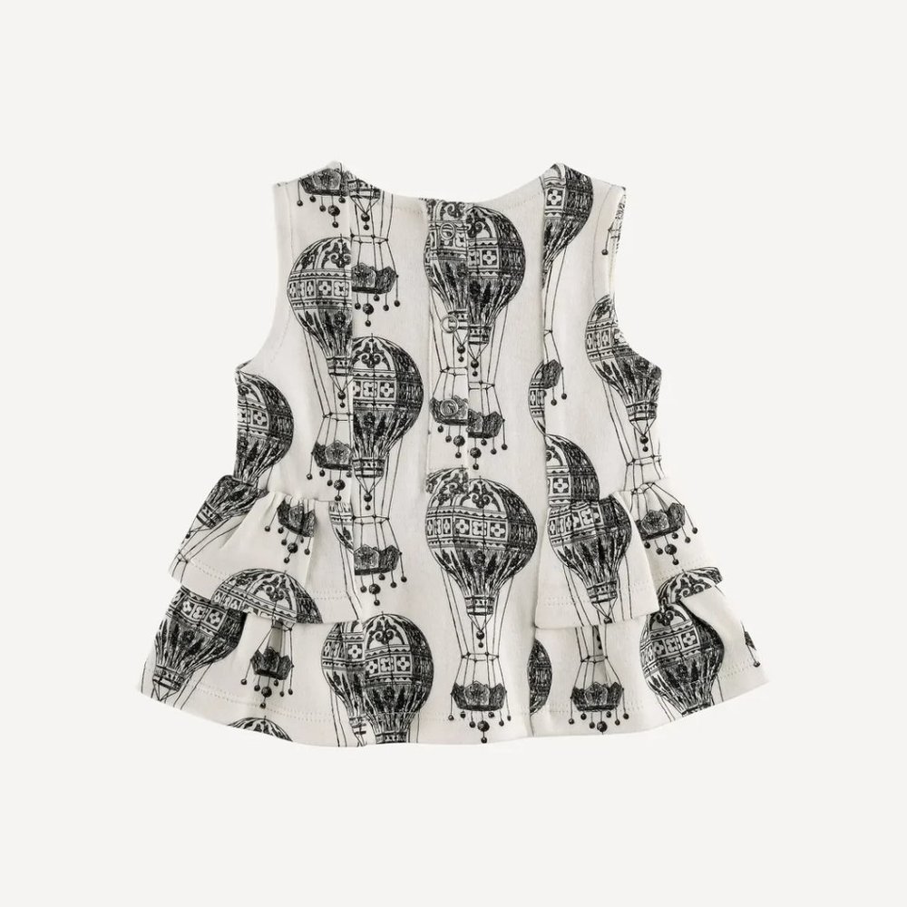 NWT Kate Quinn Hot Air Balloon Sleeveless Double Ruffle Ballerina Top 0-3m - Picture 6 of 6
